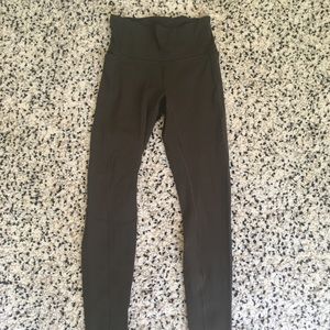 Olive Green High-Waisted Lulu Leggings